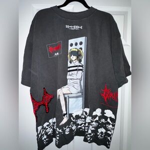 Graphic Short Sleeve Tee - Gray and Red